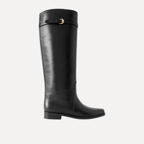 STAUD Harlow Leather Knee Boots