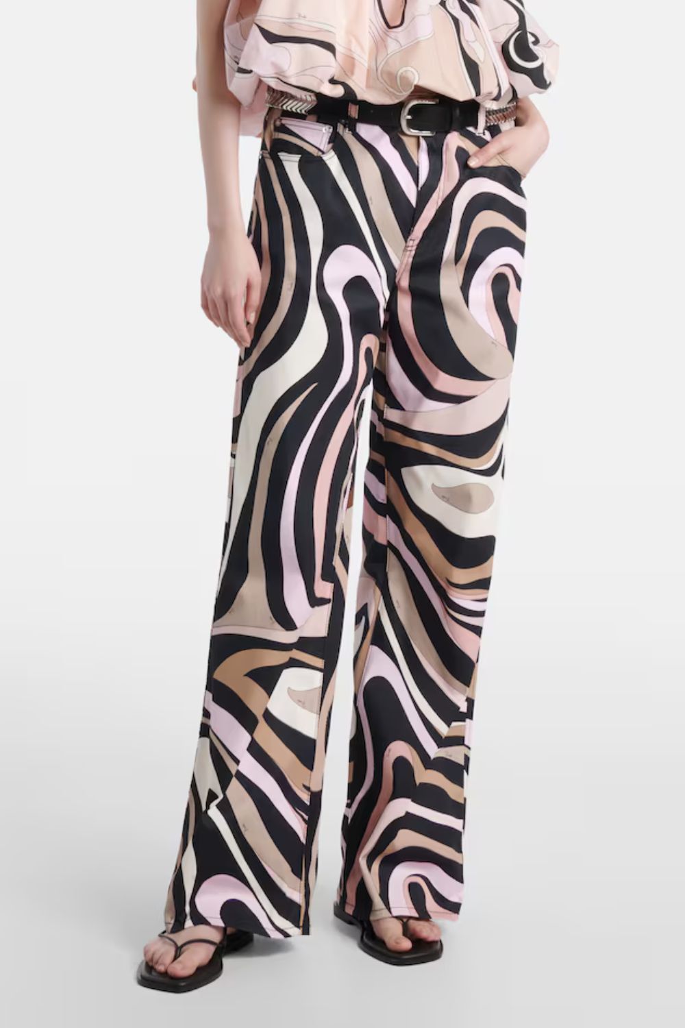 Pucci Marmo cotton-blend straight pants