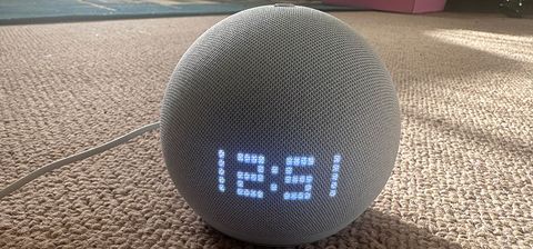 Amazon Echo Dot (5th generation) with clock product shot