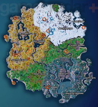 Fortnite Specialists locations on the map