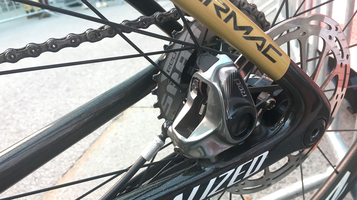 A look at the rear brake caliper