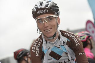 A smiling Romain Bardet (Ag2r-La Mondiale) on the starline