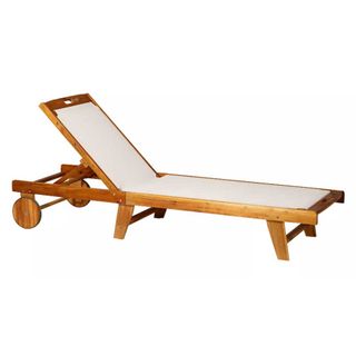 acacia outdoor chaise lounge