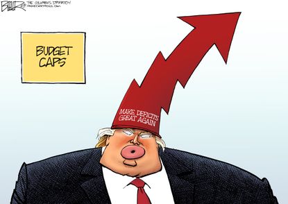 Political&nbsp;Cartoon&nbsp;U.S. Trump MAGA deficits spending federal GOP democrats