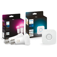 Philips Hue White and Col. Amb. E27 2 Pack 800lm + Hue Bridge:&nbsp;£159.94£119.90 at AmazonRecord-low