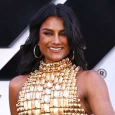 Simone Ashley styled the same UFO Monse dress Taylor Swift wore to the 2024 MTV VMAs