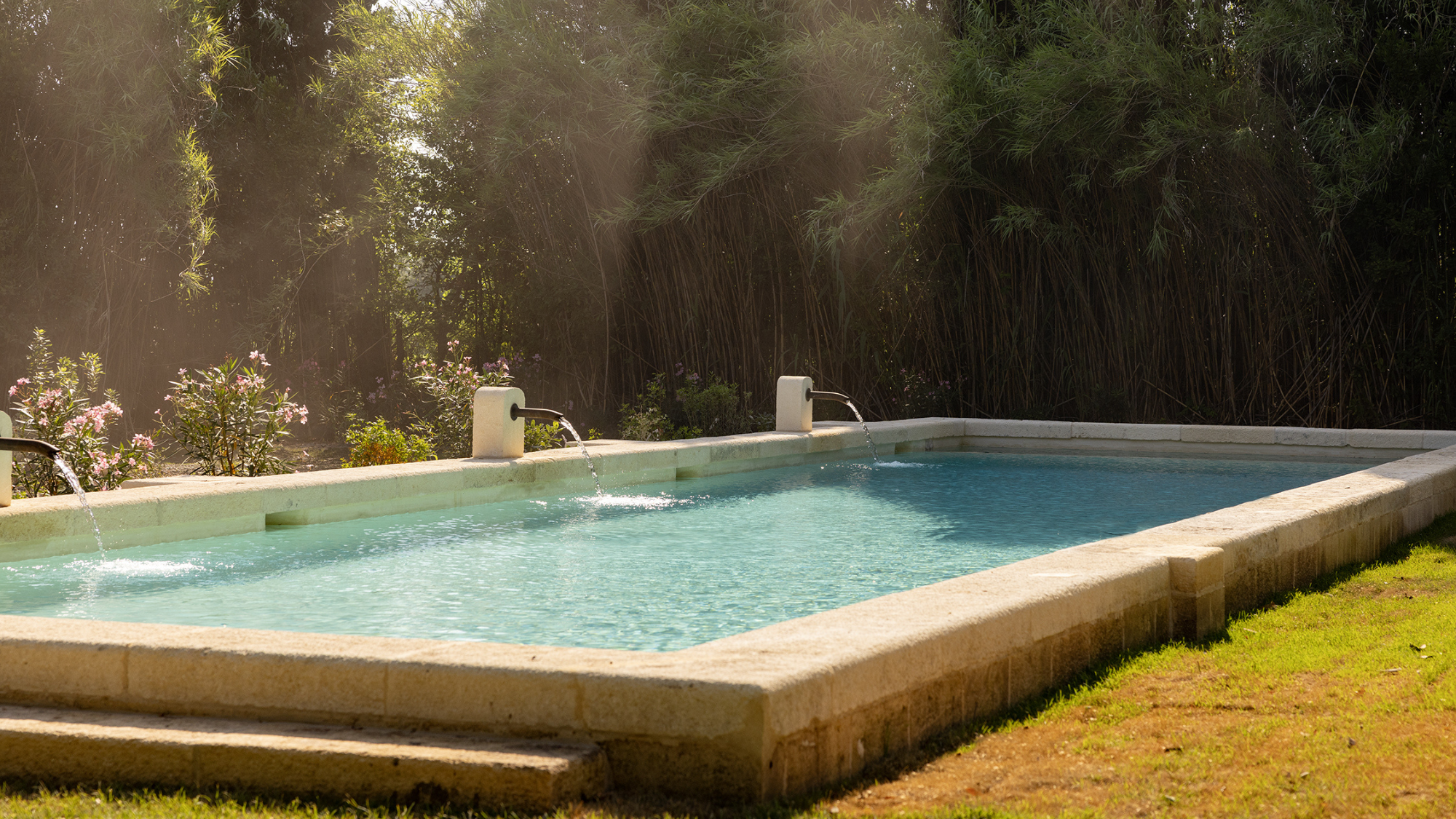 Swimming pool at La Bastide in Provence