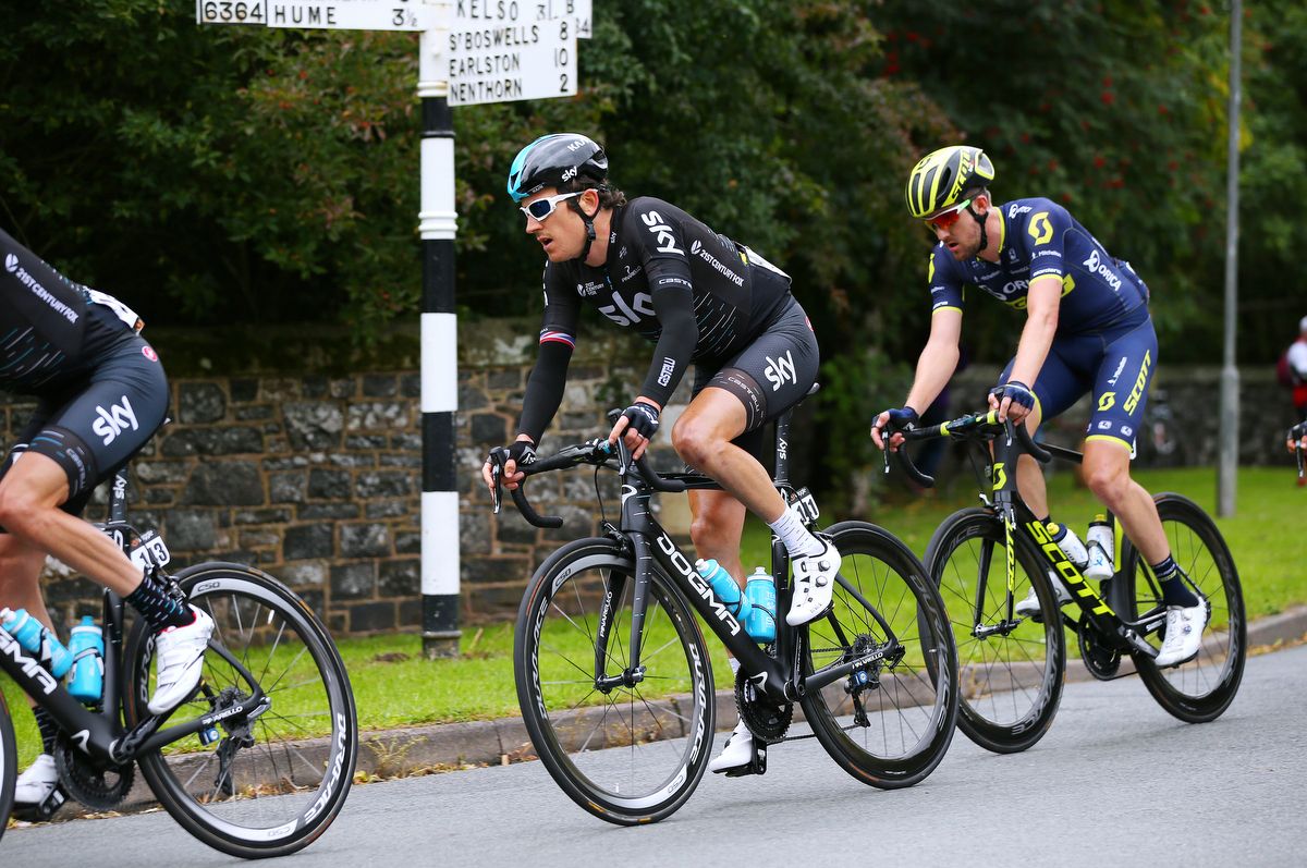 Geraint Thomas (Team Sky) in the bunch