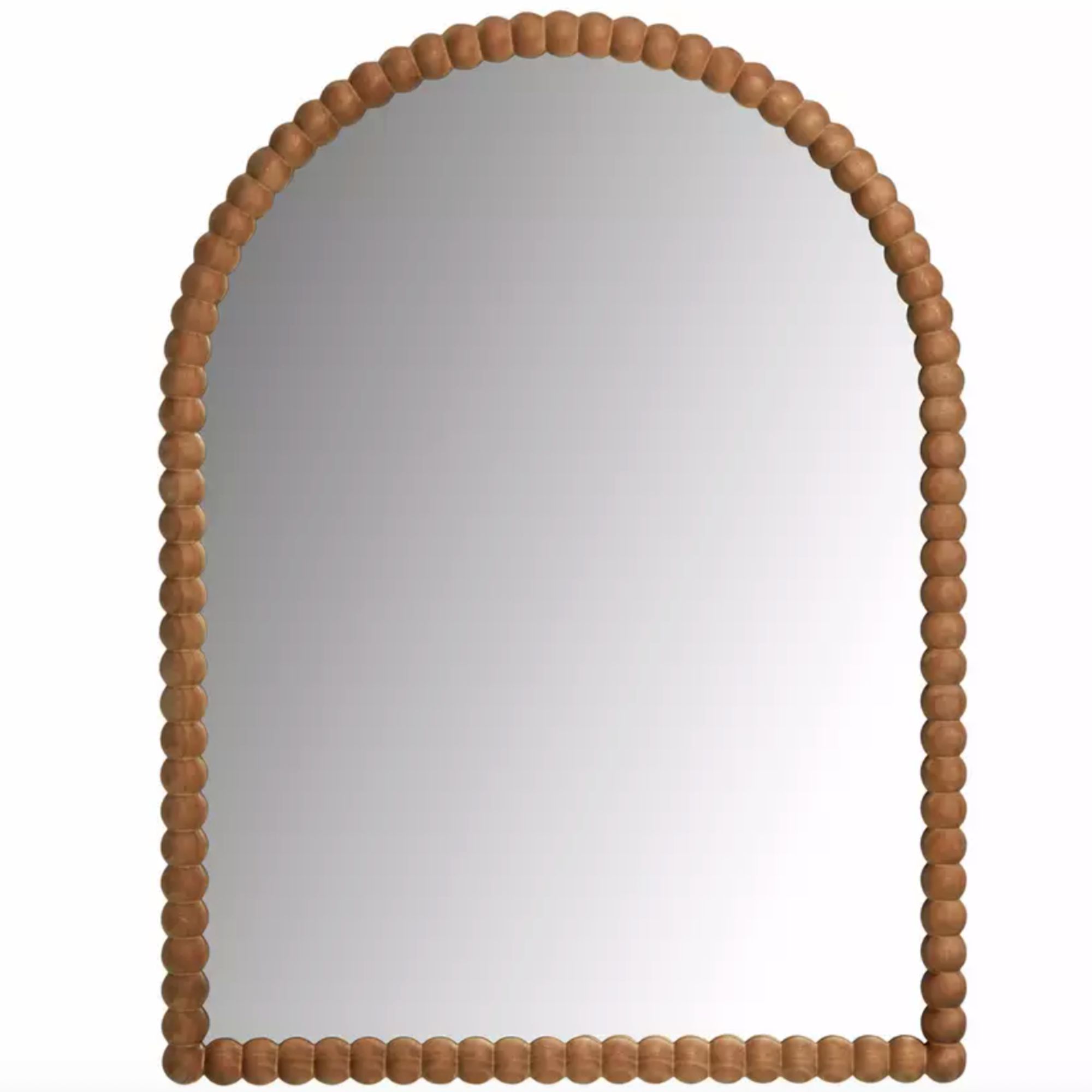 Habitat Brown Bobble Wooden Acrh Wall Mirror - 101x76cm