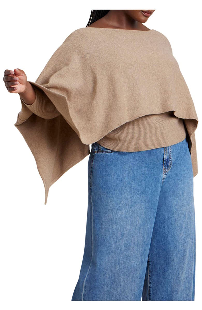 Layered Cape Sweater