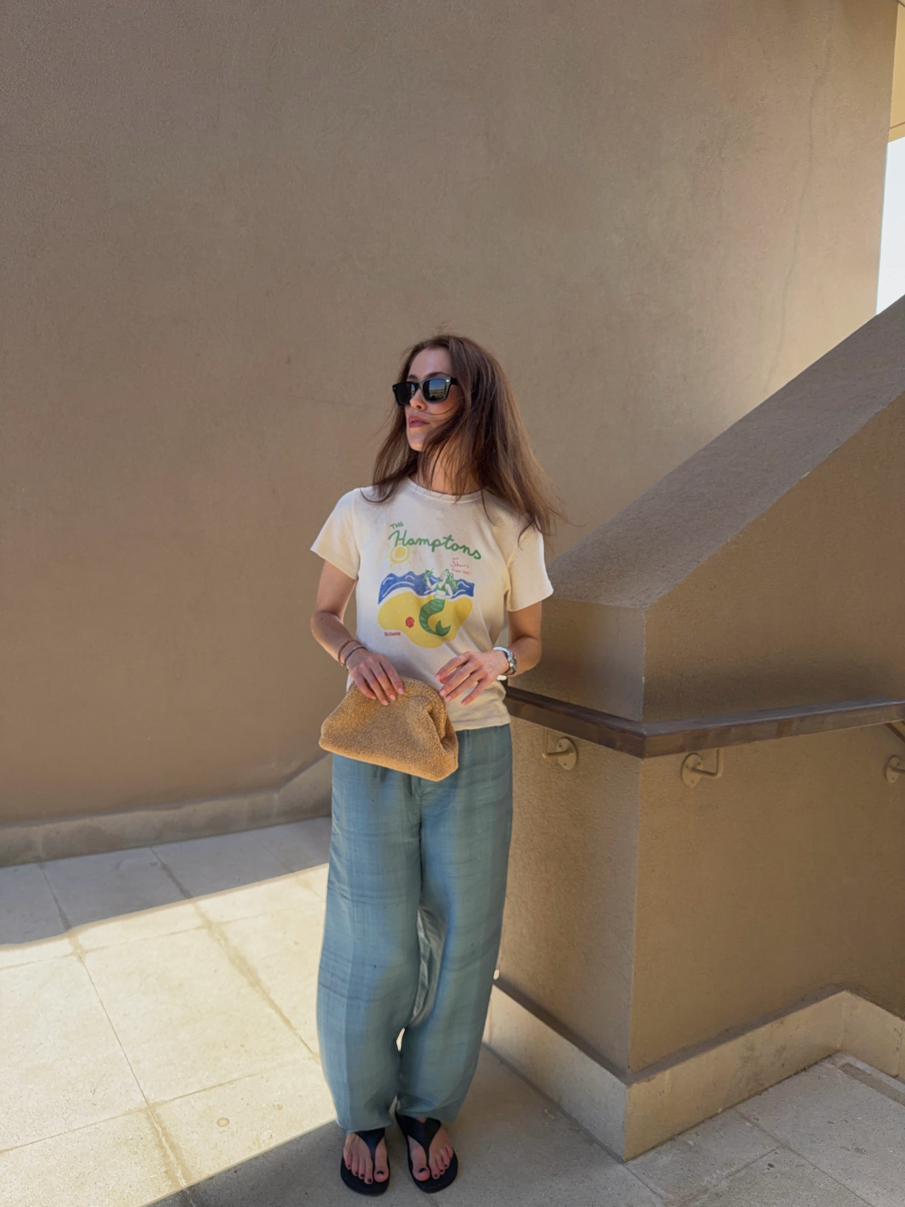 Influencer Annabel Rosendahl wearing a tourist tee.