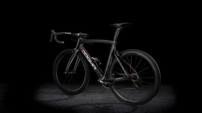 The Pinarello Dogma F8 - an all-round road bike with aero niceties. To be used at the Tour de France
