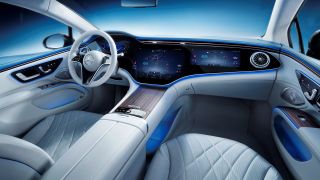 Mercedes EQS interior front seats