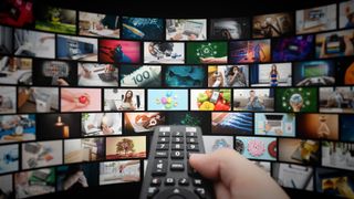 Wall of streaming screens