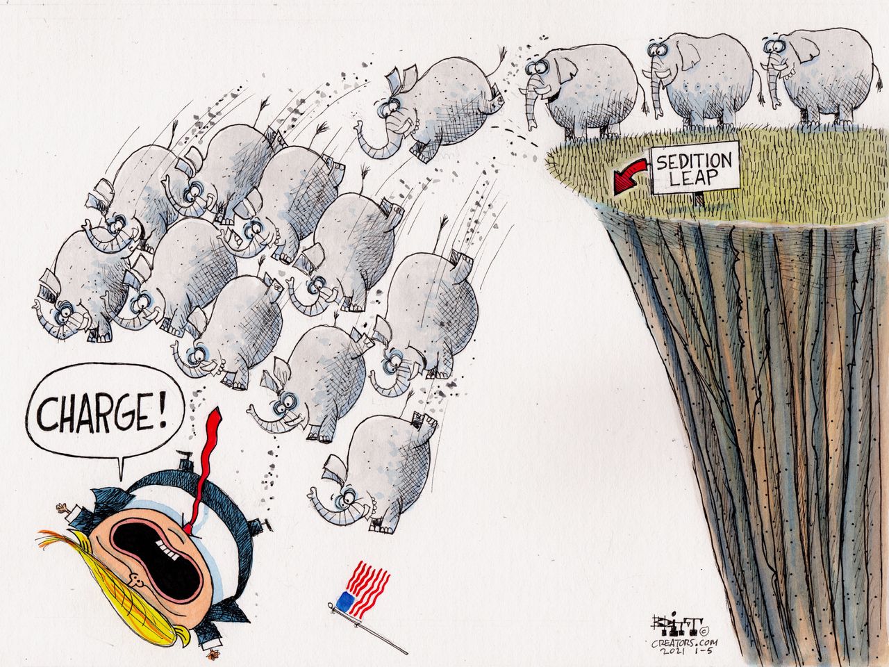 Political Cartoon U.S. Trump GOP&amp;amp;nbsp;