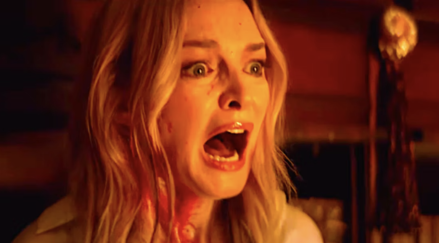 Heather Graham screaming in Suitable Flesh