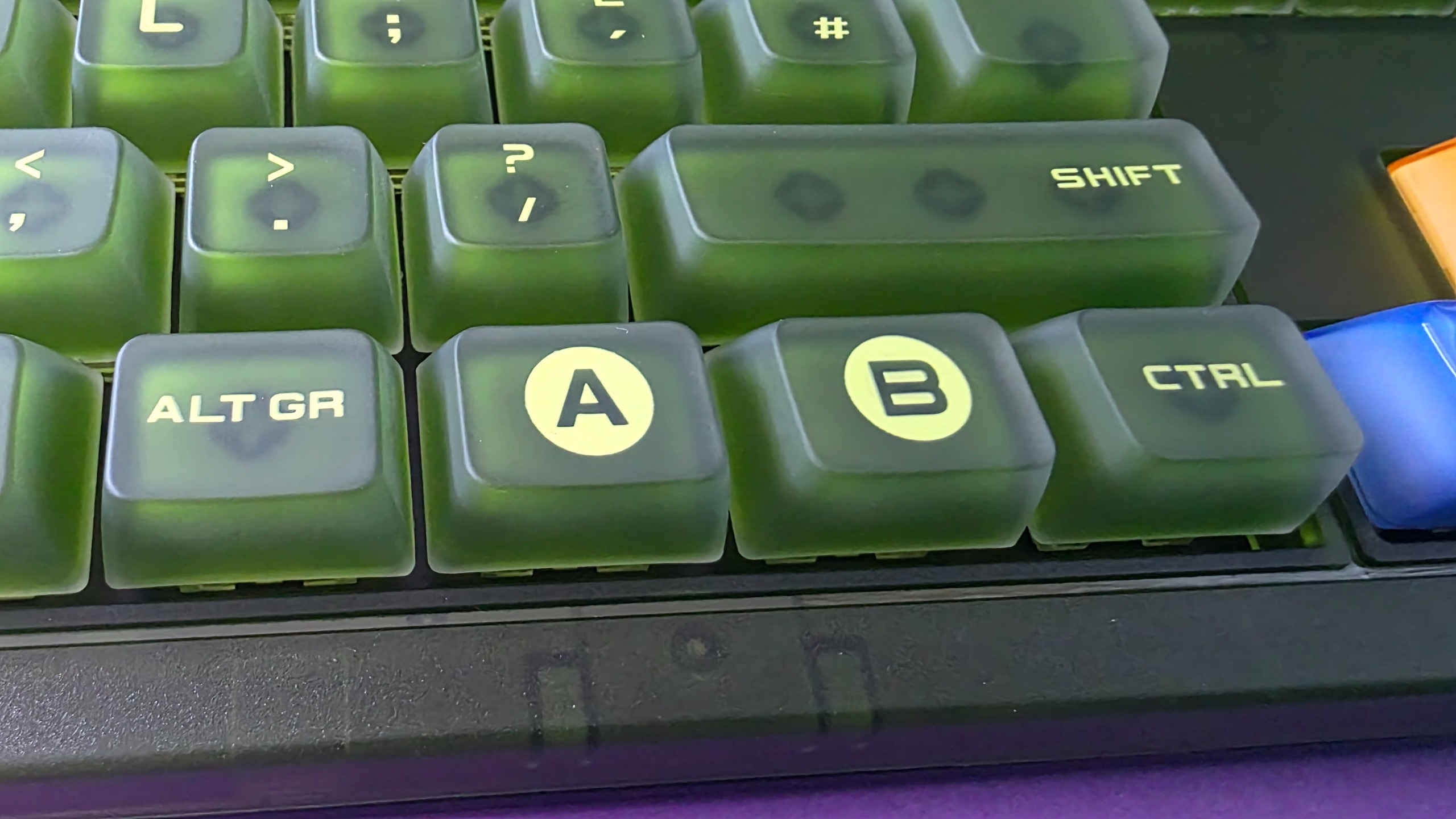 Green keyboard