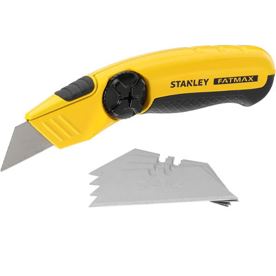 Stanley Fatmax utility knife in yellow and black