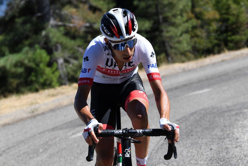 UAE Team Emirates’ Fabio Aru on the attack on stage 6 of the 2020 Tour de France