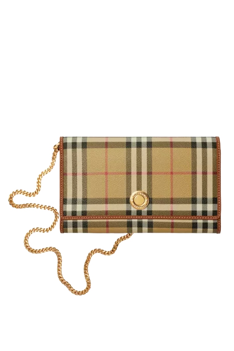 Check Chain Strap Wallet