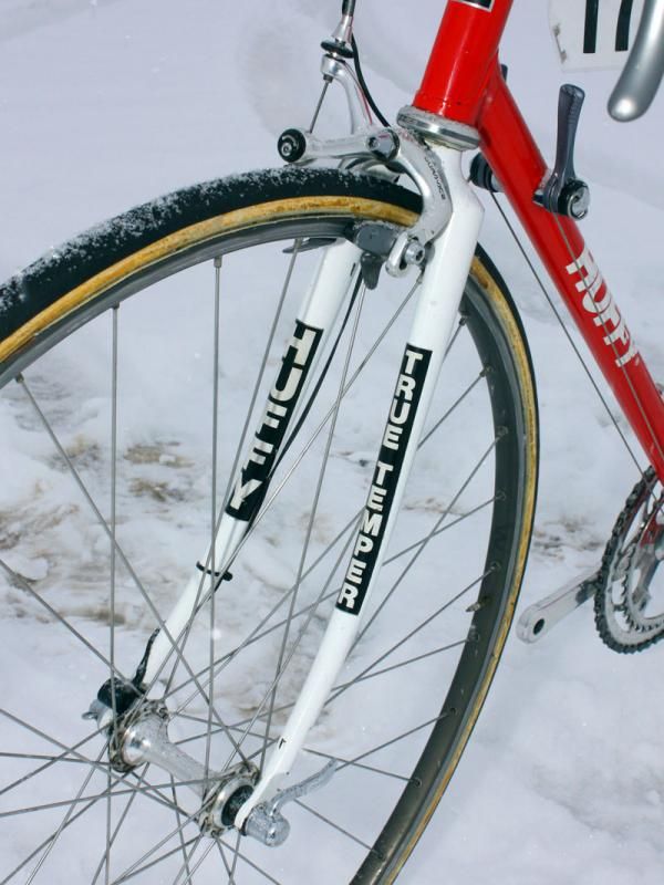 Andy Hampsten (7-Eleven) preferred more stable handling back in his racing days and still continues with those preferences today.