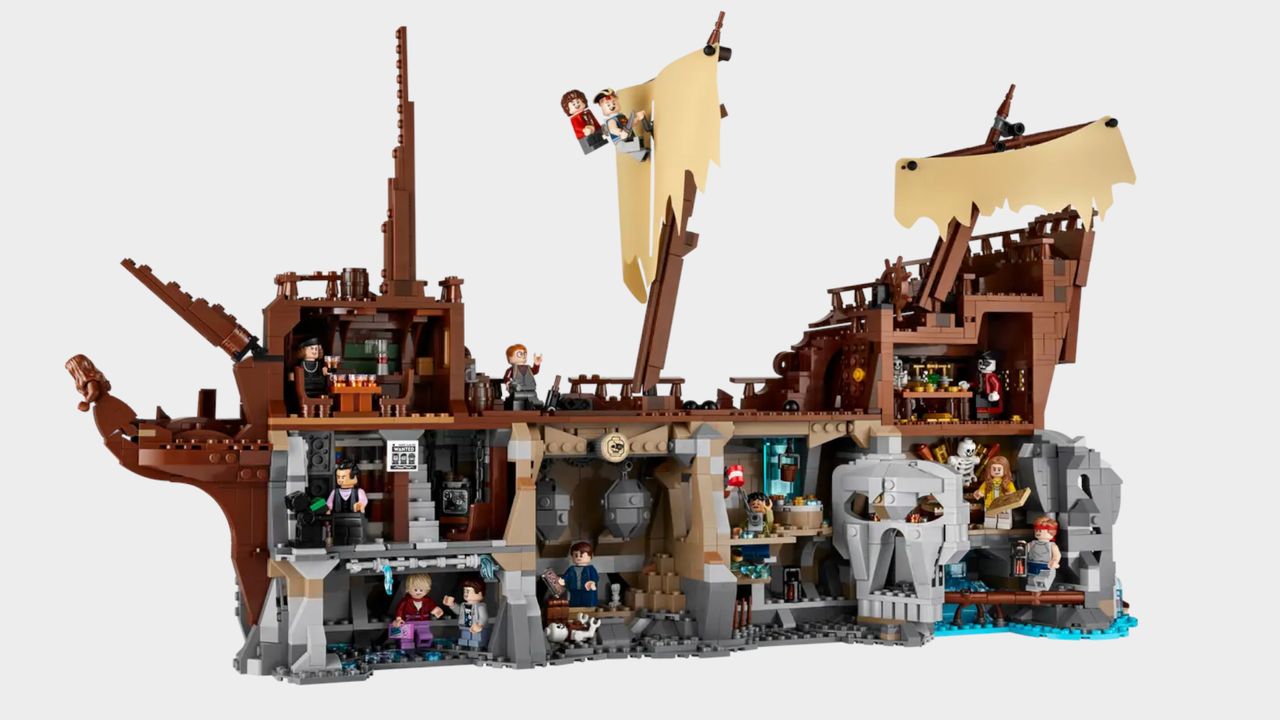 Lego The Goonies set against a plain background