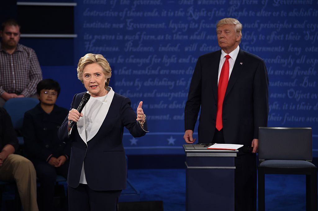 Hillary Clinton and Donald Trump debate