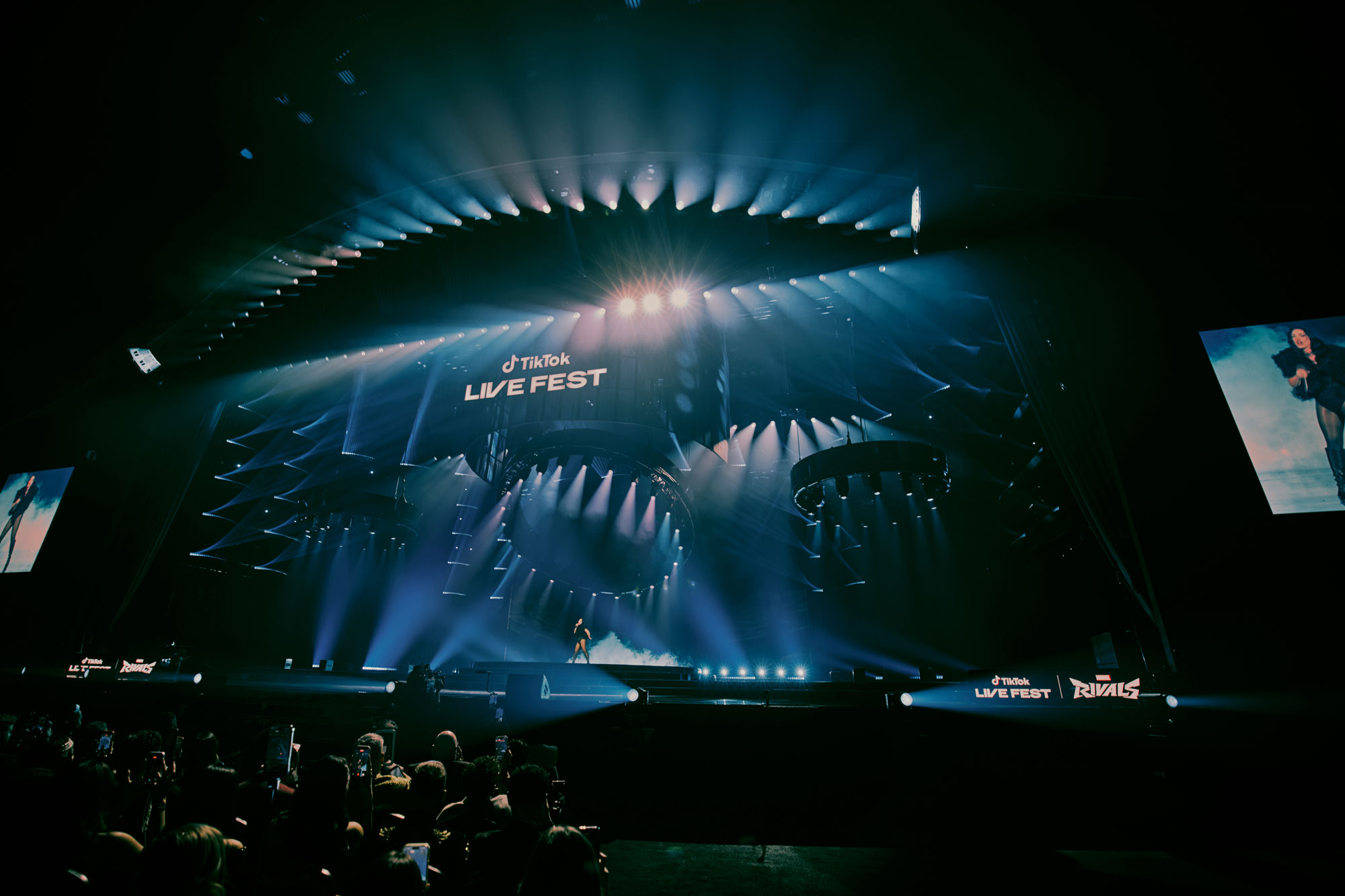 stage at a live event