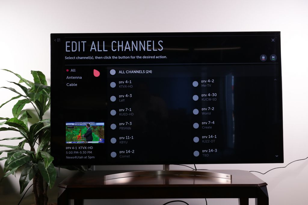 How to edit the channel list on your 2018 LG TV LG TV Settings Guide