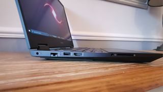 A side view of the HP Omen 15