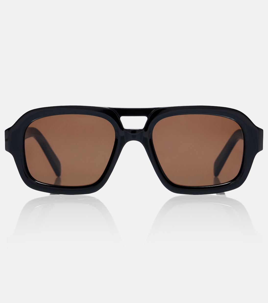 3 Dots Aviator Sunglasses in Black - Celine Eyewear