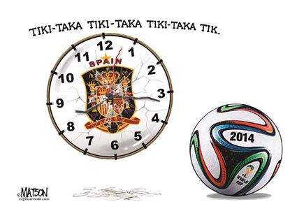 Editorial cartoon World Cup Spain