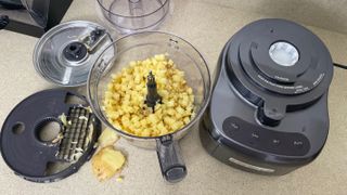 Dicing potato in the Cuisinart Elemental 13 Cup Food Processor with Dicing
