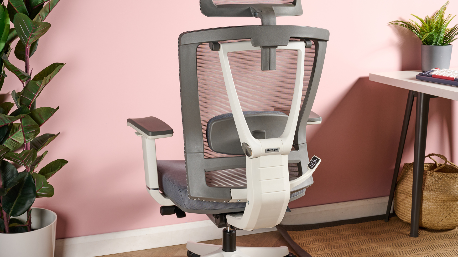 The back of the BS14, with a clear view of the easy-to-adjust lumbar support.