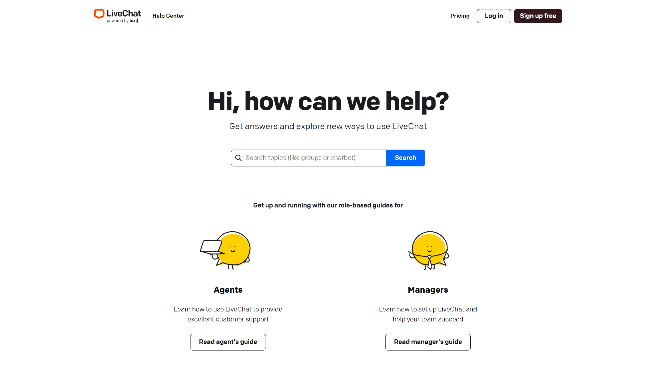 LiveChat support