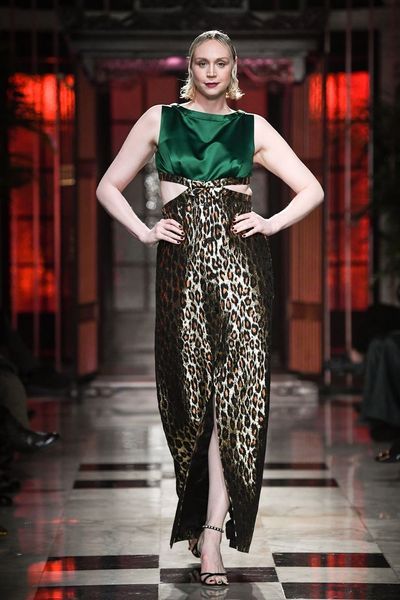 Game of Thrones' Gwendoline Christie Models for Miu Their Runway Shanghai | Marie Claire (US)