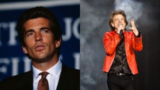 JFK Jr and Mick Jagger of Rolling Stones