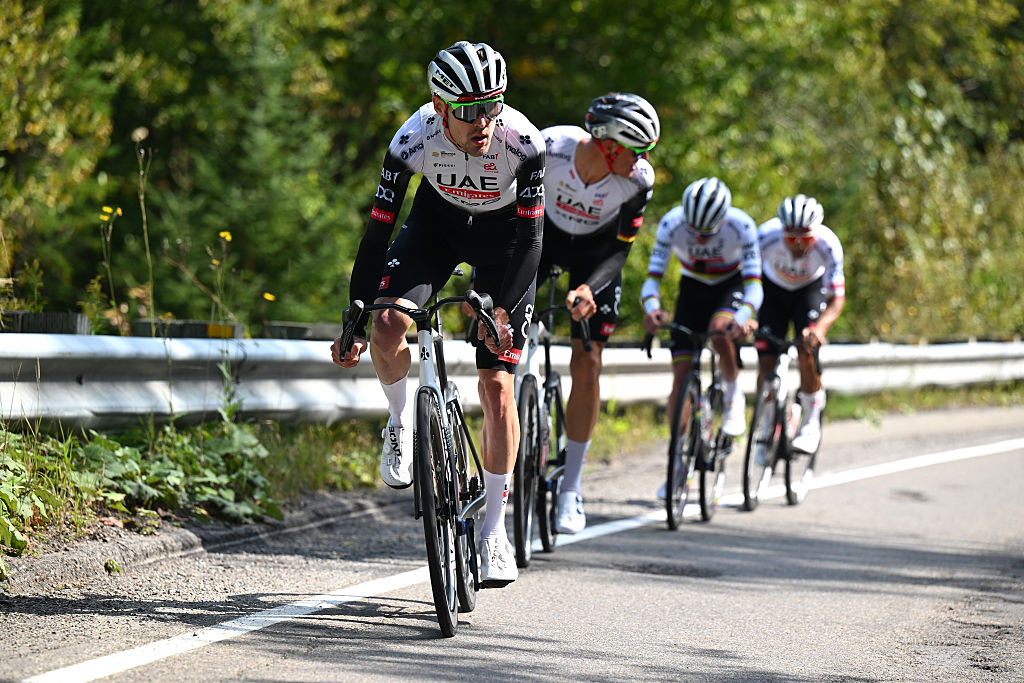 QUEBEC CITY, QUEBEC - SEPTEMBER 10: Pavel Sivakov of France and UAE Team Emirates - XRG during the training prior to the 14th Grand Prix Cycliste de Quebec &amp;amp; Montreal 2025 / #UCIWT / on September 10, 2025 in Quebec City, Quebec. (Photo by Szymon Gruchalski/Getty Images)