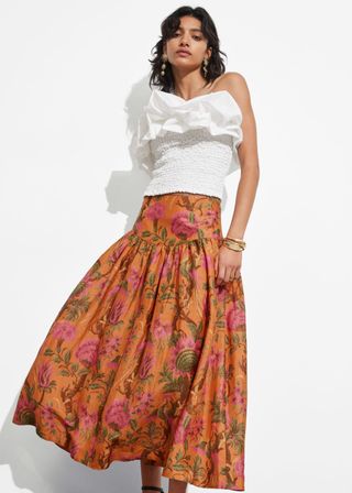 A-Line Midi Skirt