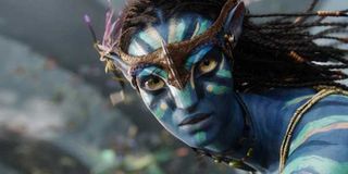 Zoe Saldana as Nytiri in Avatar