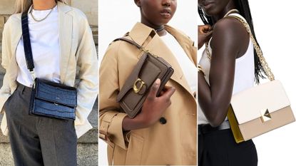 JW PEI, Coach, Kate Spade bags on models 