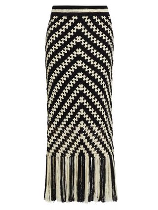 Zimmermann, Halliday Crochet Tassel Maxi Skirt