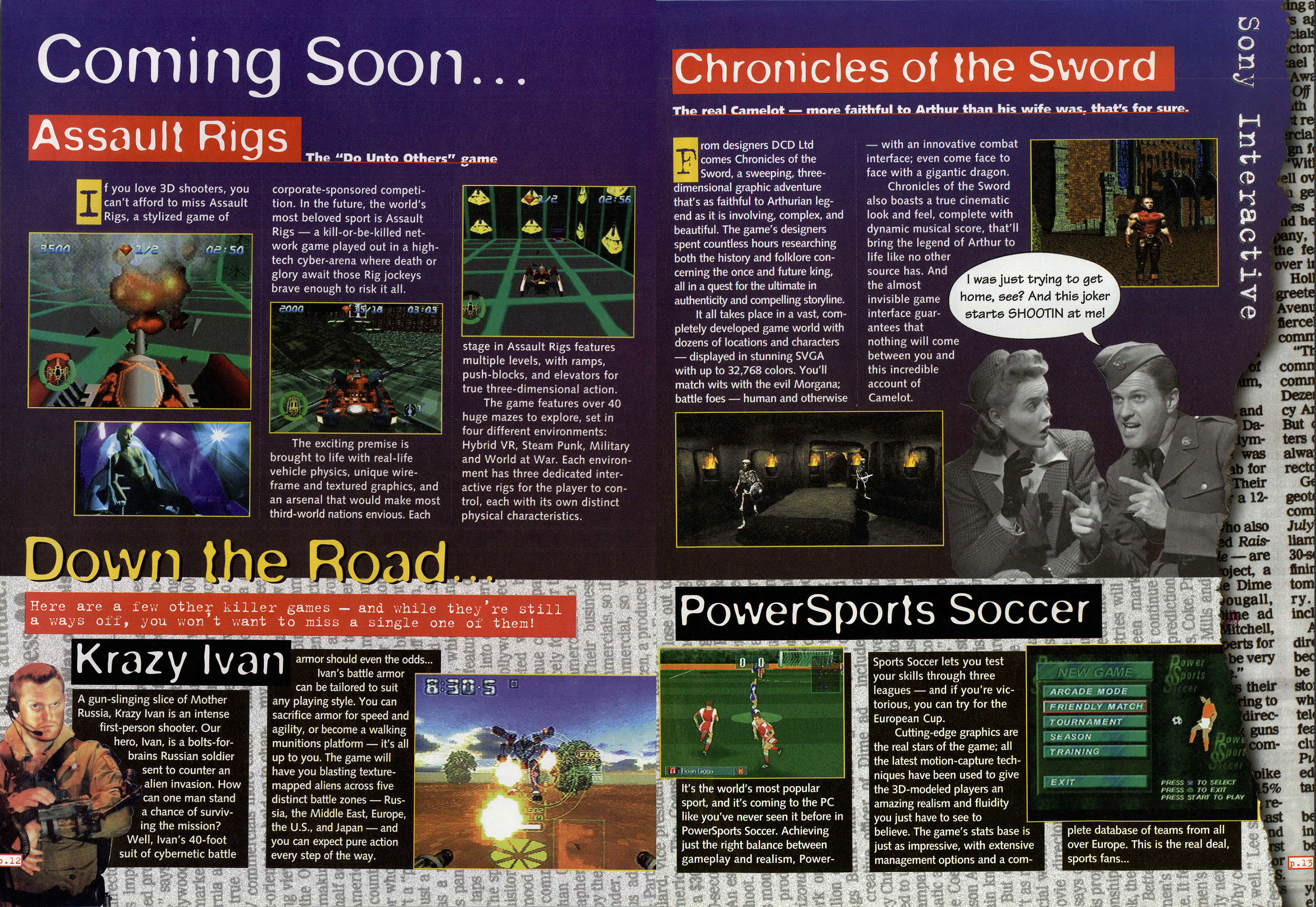 PC Gamer January 1996 Sony Interactive ads