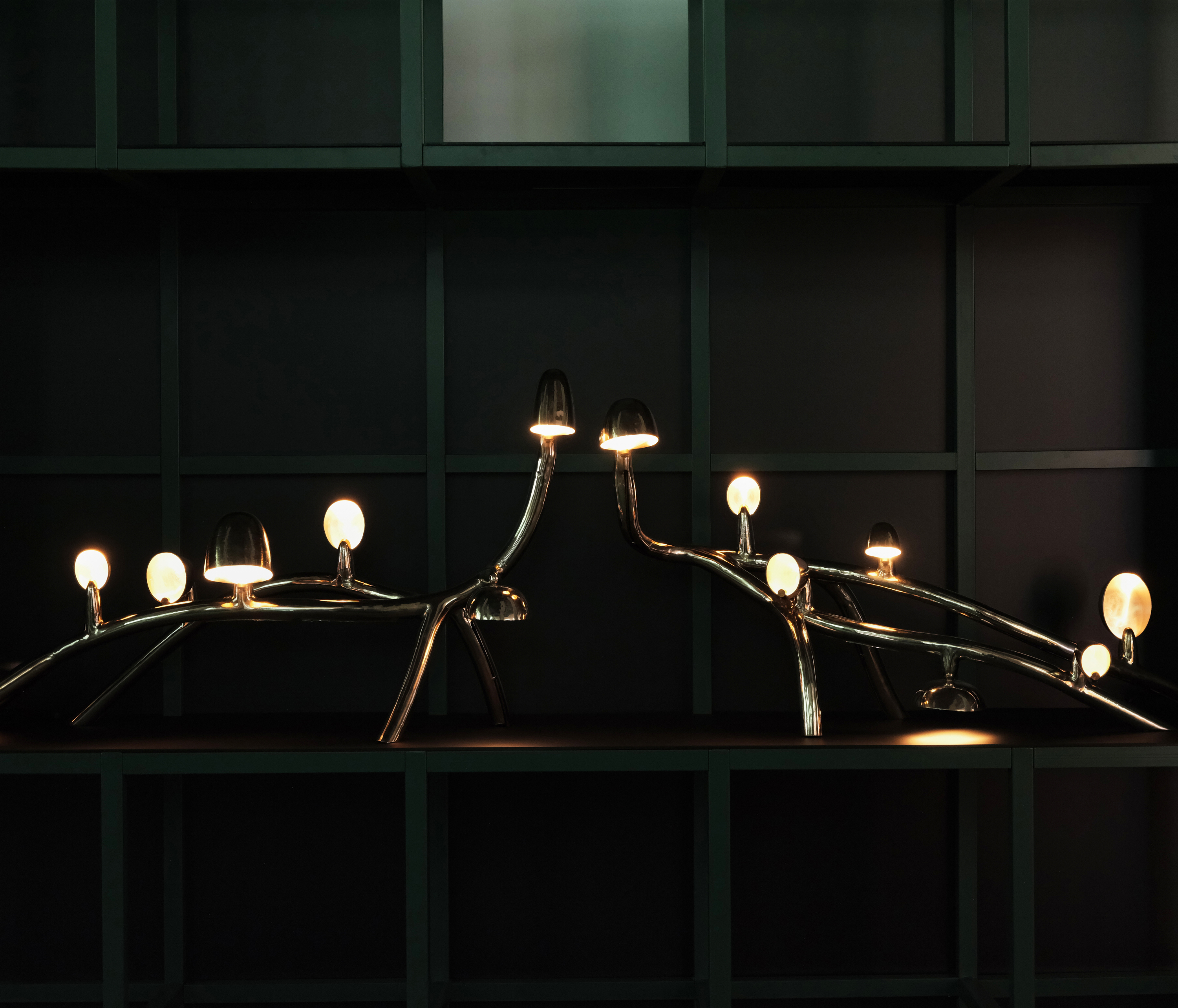 Rosewood installation featuring 15 lights by Andrea Branzi at Milan Design Week 2026