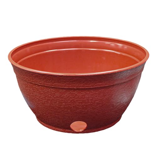 Emsco Expandable Hose Hider &amp;ndash; Expandable Hose Storage Pot &amp;ndash; Rustic Terra Cotta