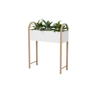 Bellwood Elevated Garden Bed & Storage Box White/Natural