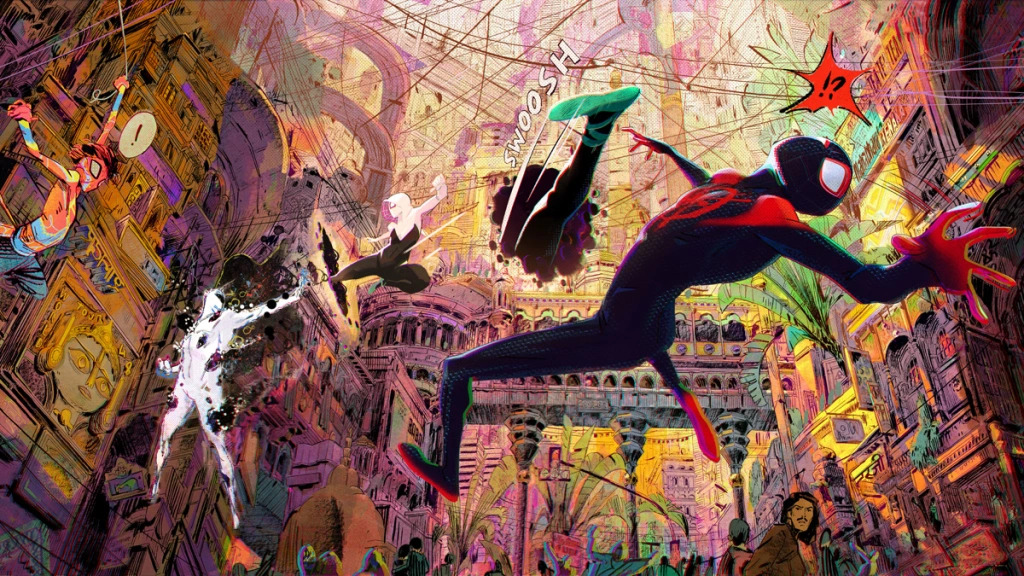 A screenshot from Spider-Man: Across The Spider-Verse