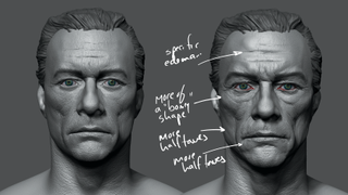 Detailed final head sculpts