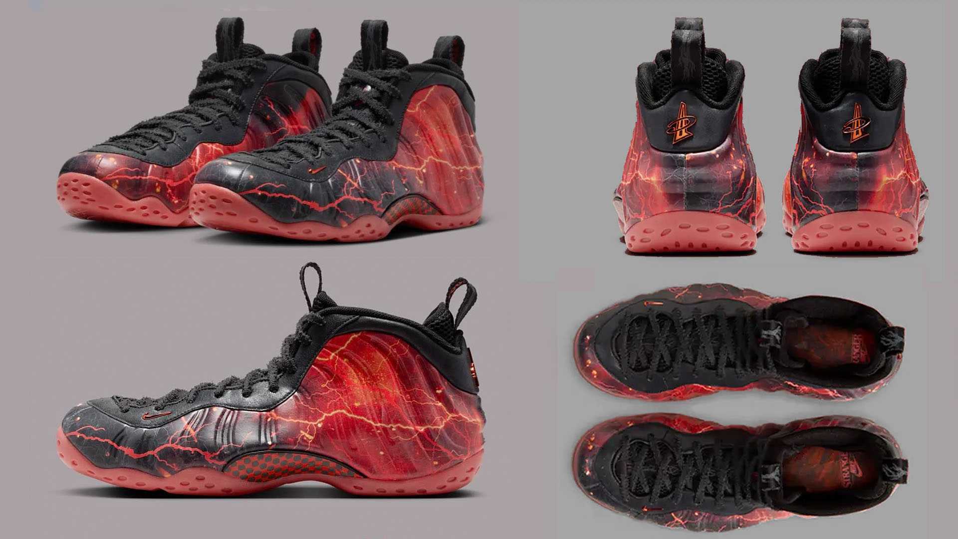Images of the Stranger Things x Nike Air Foamposite One.