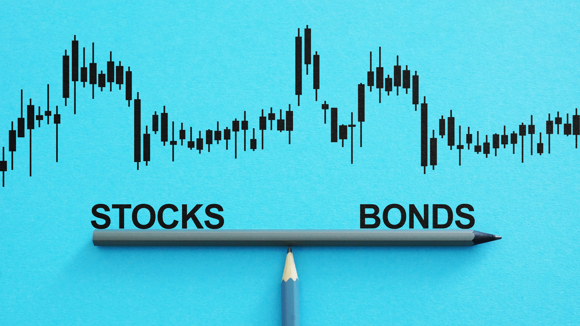 japanese candlesticks stocks bonds balance pen pencil